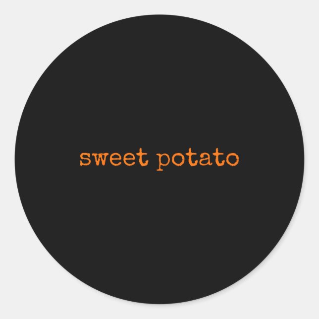 Adesivo Sweet Tato And Kind Of Rude Tato Thanksgiving Coup (Frente)