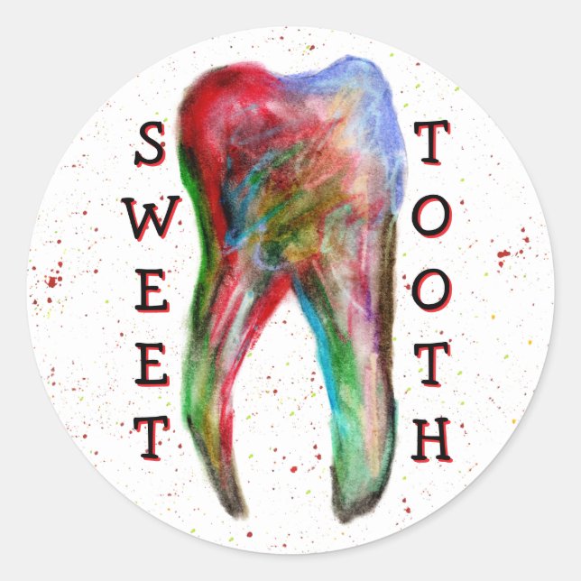 Adesivo Sweet Tooth Dental Sticker (Frente)