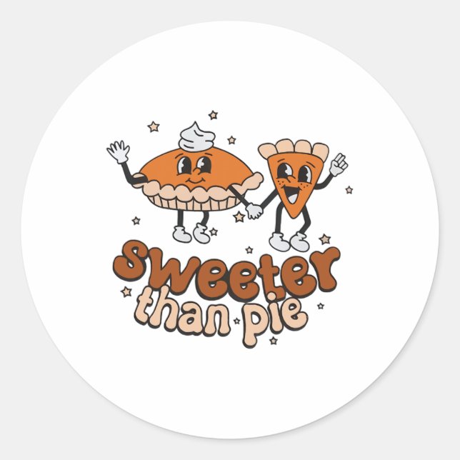 Adesivo Sweeter Than Pie Byby Fall Autumn Thankand Hal (Frente)
