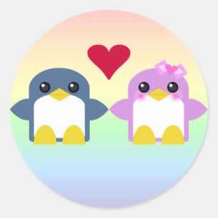 Adesivo sweety do amor do pinguim do kawaii tweety