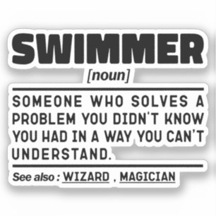 Adesivo Swimmer Noun Definition Scuba Diving Specialist