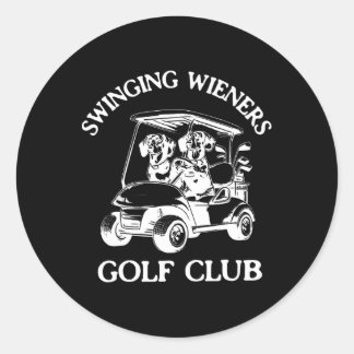 Adesivo Swing Wieners Golf Club Dachshund Wiener Dog Fa