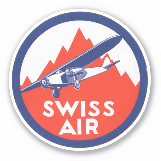 Adesivo Swiss Air Airways Sticker (Frente)