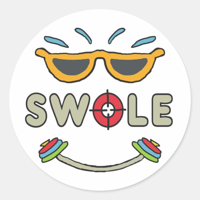 Adesivo Swole Bodybuilding (Frente)