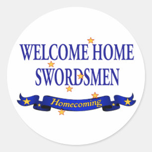Adesivo Swordsmen Home bem-vindos