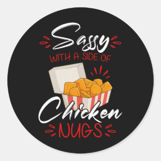 Adesivo Sy Com Um Lado De Frango Nugs Amantes De Comida Sa