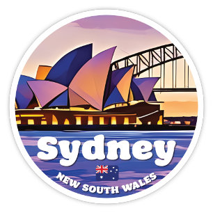 Adesivo Sydney, NSW Austrália Sticker