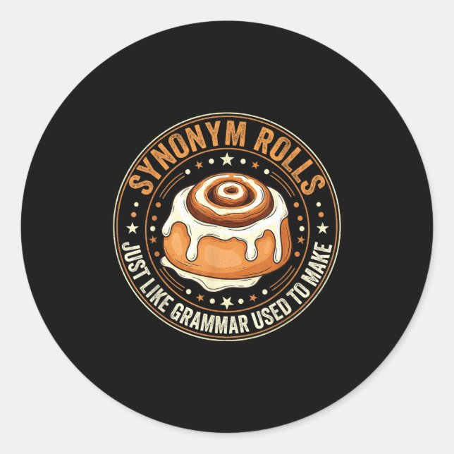 Adesivo Synonym Rolls Just Like Grammar Used To Make Engli (Frente)