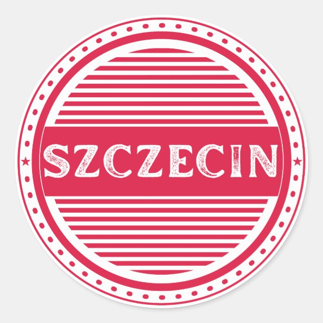 Adesivo Szczecin City Pride Emblem – Polish Identity (Frente)