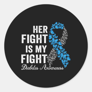Adesivo T1d A Luta Dela É A Minha Luta Contra A Diabetes T