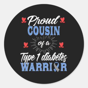 Adesivo T1D Congestão Orgulhosa Diabetes Sensibilização Ti
