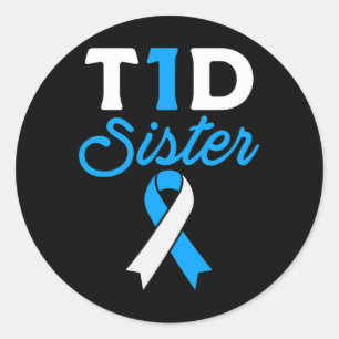 Adesivo T1d Irmã Diabética Tipo 1 Dosagem Cúpula de Sensib