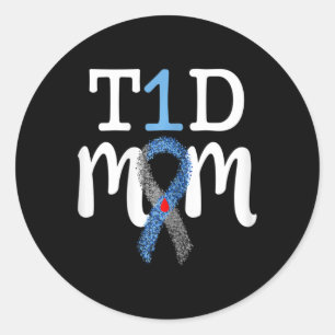 Adesivo T1d Mãe - Mamãe de Sensibilização para a Diabetes 