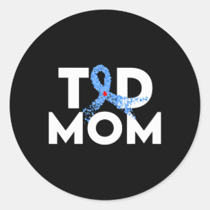 Adesivo T1D Mãe Tipo 1 Sensibilização para a Diabetes Famí