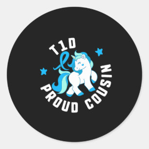 Adesivo T1d Orgulhosa Cousin Diabetes T1 Sensibilização Cu