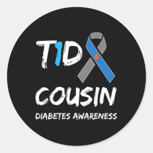 Adesivo T1d Primo Tipo 1 Diabetes Sensibilização Fita