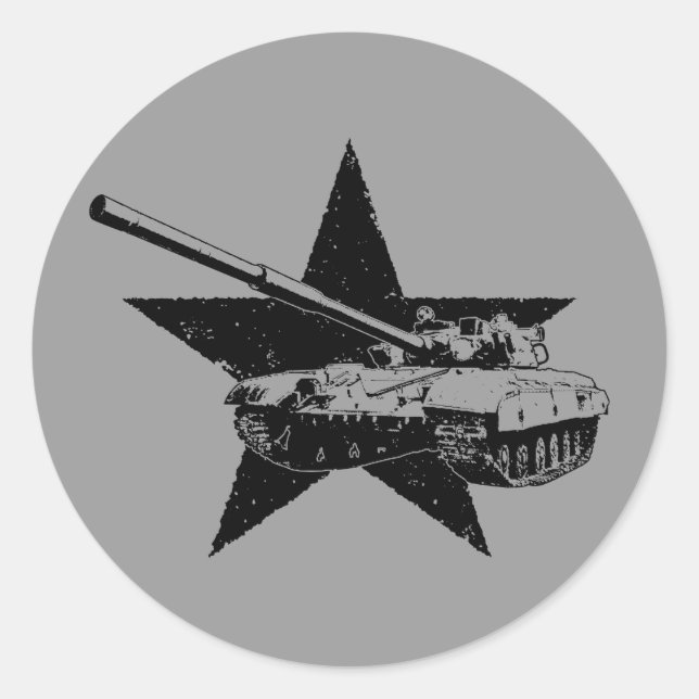 Adesivo T-64 Tanque de batalha principal (Frente)