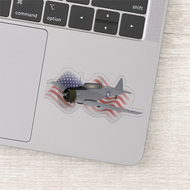 Adesivo T-6 Aeronaves de treino Texano com bandeira Americ (Detalhe)