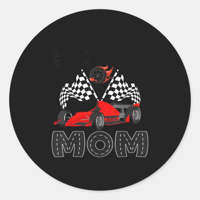 Adesivo T Crew Mom Racing Car Birthday Boy Family Matching (Frente)
