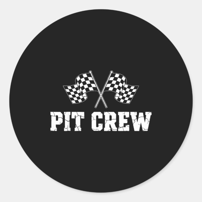 Adesivo T Crew Race Car Birthday Party Family Matching Car (Frente)