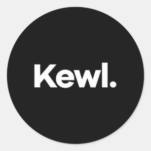 Adesivo T diz Kewl