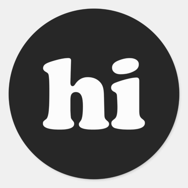 Adesivo T diz oi (Frente)