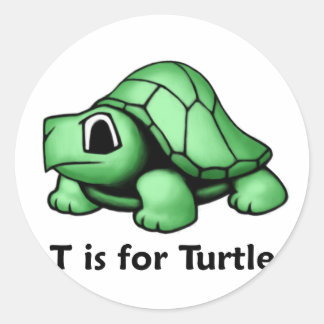 Adesivo T é para a Tartaruga