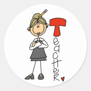 Adesivo T é para professor