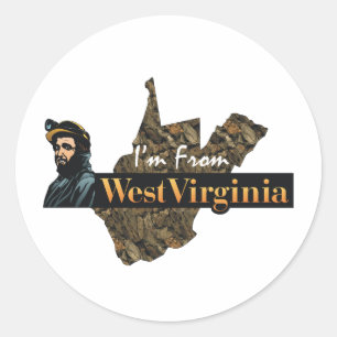 Adesivo T eu sou de West Virginia