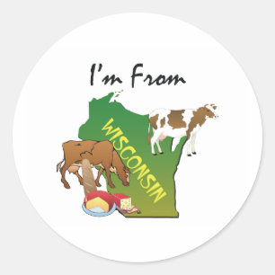 Adesivo T eu sou de Wisconsin
