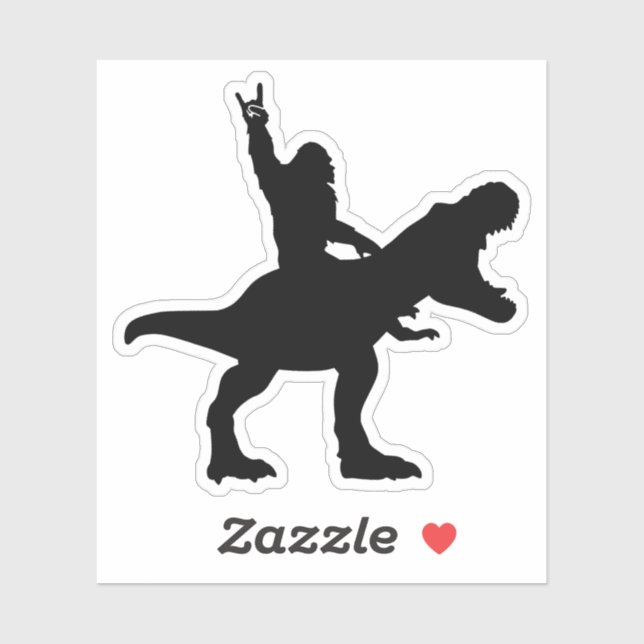 Adesivo T-Rex Andando Pé-Grande (Folha)