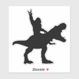 Adesivo T-Rex Andando Pé-Grande