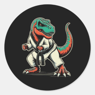 Adesivo T-rex Dinossaur Karate Taekwondo Artes Marciais