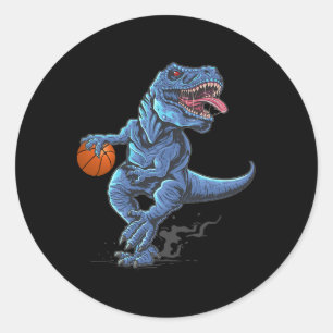 Adesivo T-Rex Dinossauro Engraçado Jogando Amante do Jogad