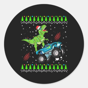 Adesivo T Rex Monster Trucks Rapazes Papais noeis Saurus C