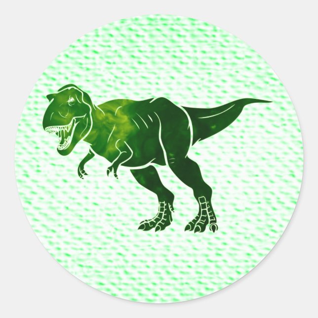Adesivo T-Rex na aparência texturizada (Frente)