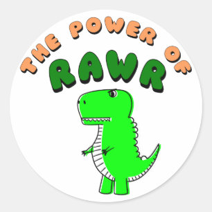 Adesivo T-Rex O Poder Da RAWR