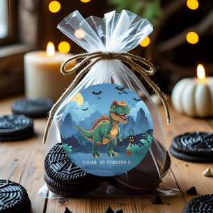 Adesivo T-Rex Personalizado de Aniversário de Dia das Brux