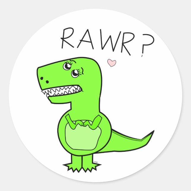 Adesivo T-Rex Sticker (Frente)