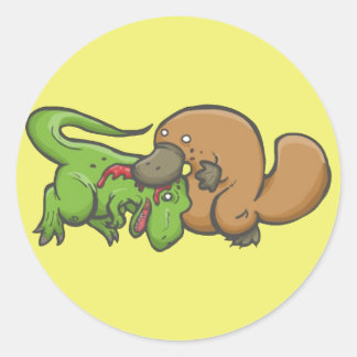 Adesivo T-rex vs Platypus