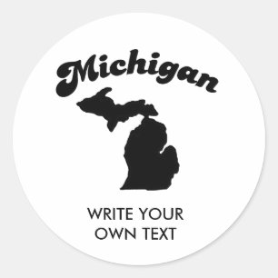 ADESIVO T-SHIRT DA DIVISA DO ESTADO DO MICHIGAN