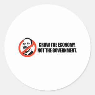 Adesivo T-shirt de Anti-Obama - cresça a economia