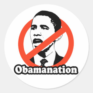 ADESIVO T-SHIRT DE ANTI-OBAMA/OBAMANATION