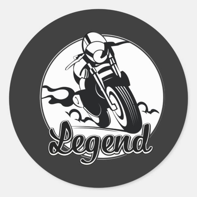 Adesivo T-Shirt de Motocicleta de Legenda (Frente)