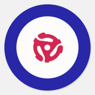 Adesivo t-shirt do alvo da modificação 45rpm