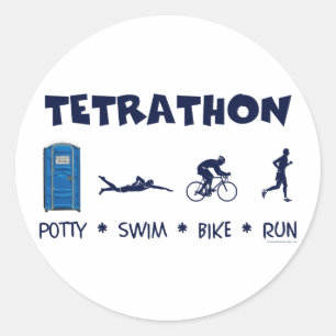 Adesivo T-shirt do Triathlon de Tetrathon