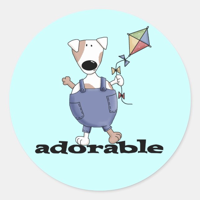 Adesivo T-shirt e presentes adoráveis do cão (Frente)