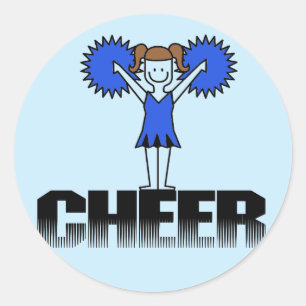 Adesivo T-shirt e presentes Cheerleading azuis