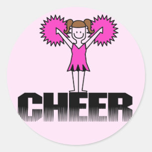 Adesivo T-shirt e presentes Cheerleading cor-de-rosa
