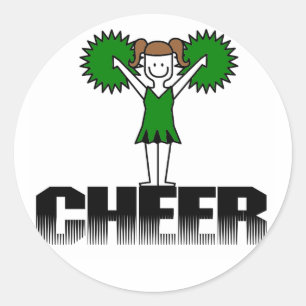 Adesivo T-shirt e presentes Cheerleading verdes